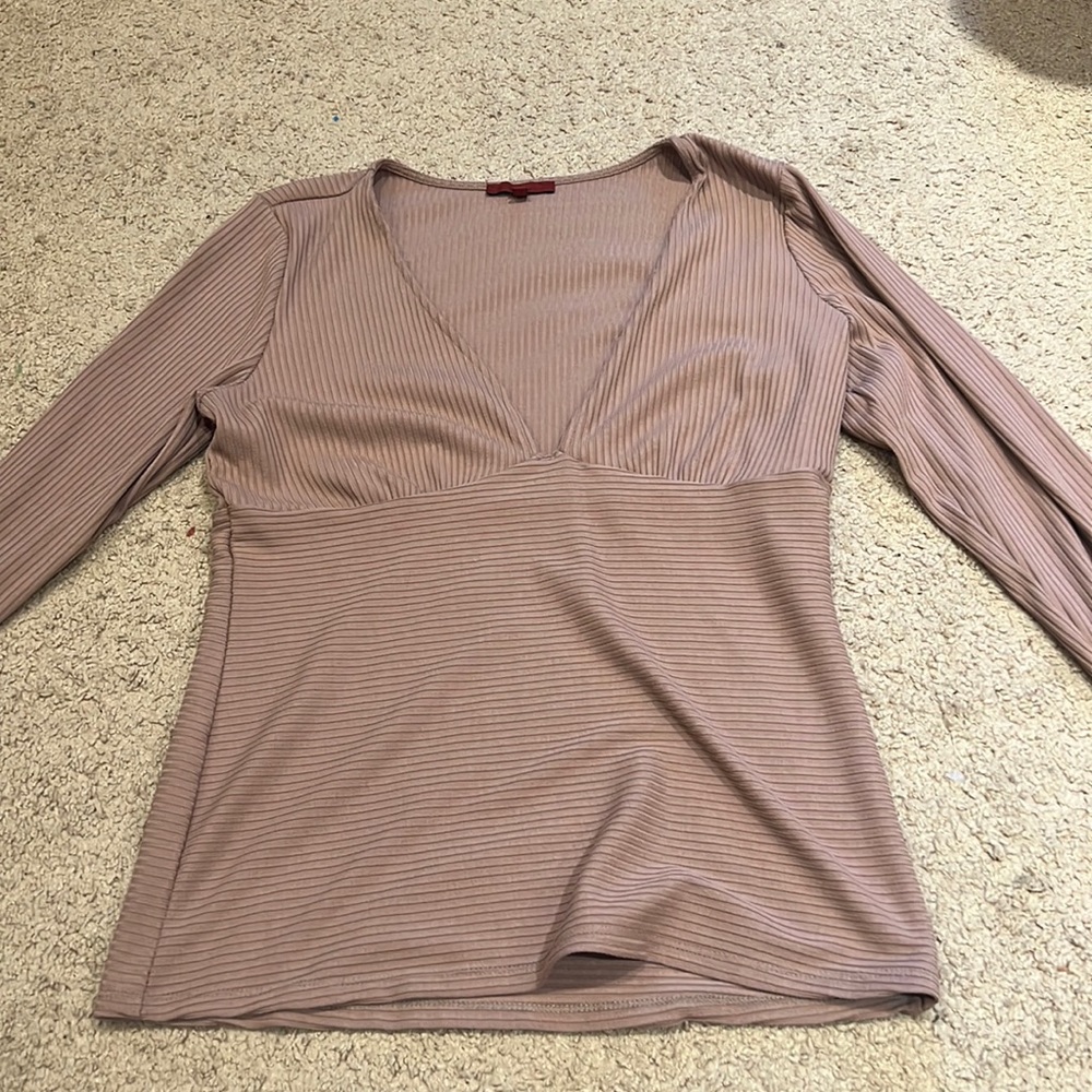 light mauve long sleeve, XL